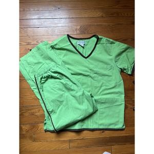 Natural Uniforms Scrub Set Green Size S Mens